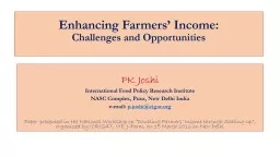 Enhancing Farmers ’ Income: