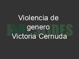 Violencia de genero Victoria Cernuda