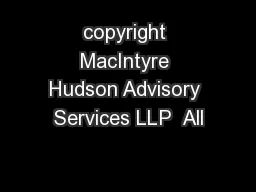 copyright MacIntyre Hudson Advisory Services LLP  All