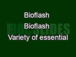 Bioflash Bioflash Variety of essential
