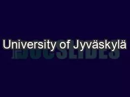 University of Jyväskylä