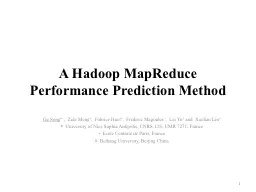 A Hadoop MapReduce Performance Prediction Method