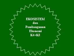 PPT-EKOSISTEM dan Pembangunan