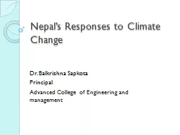 Nepal’s Responses to Climate Change