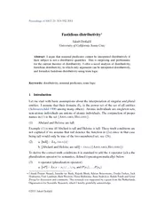 Proceedings of SALT    Fastidious distributivity Jakub