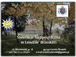 PPT-Świetlica Terapeutyczna w Lewinie Brzeskim