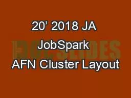 PPT-20’ 2018 JA JobSpark AFN Cluster Layout