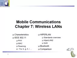 1 Mobile Communications