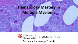 Hematology Mastery in Multiple Myeloma