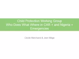 Child  Protection Working