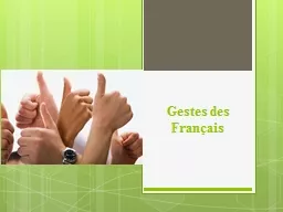 PPT-Gestes des Français Общеупотребительные жесты