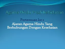 PPT-Agama Hindu Prodi Kebidanan