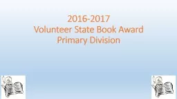 2016-2017 Volunteer State Book Award
