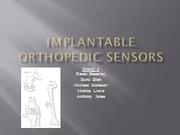 Implantable Orthopedic Sensors