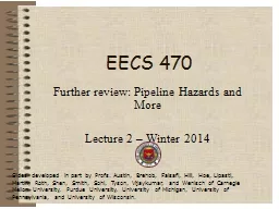 EECS 470 Further review: Pipeline