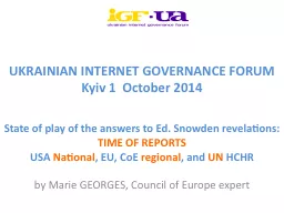 UKRAINIAN INTERNET GOVERNANCE FORUM
