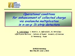 Operational conditions  for enhancement of collected charge
