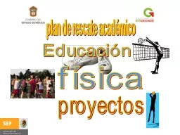 Educación  física plan de rescate académico