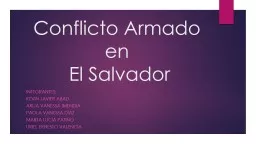 Conflicto Armado en  El Salvador