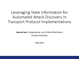 Leveraging State Information for Automated Attack Discovery In Transport Protocol Implementations