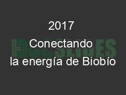 PPT-2017 Conectando la energía de Biobío