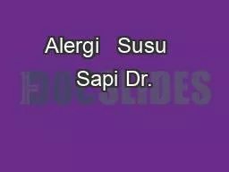 Alergi   Susu   Sapi Dr.