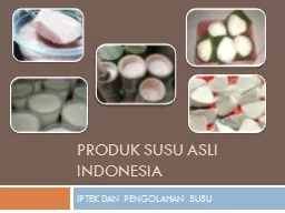 PRODUK SUSU ASLI INDONESIA