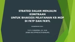 STRATEGI DALAM MENJALIN KEMITRAAN