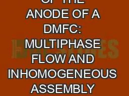 MODELING OF THE ANODE OF A DMFC: MULTIPHASE FLOW AND INHOMOGENEOUS ASSEMBLY COMPRESSION EFFECTS