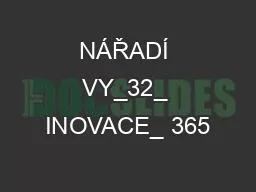 NÁŘADÍ VY_32_ INOVACE_ 365