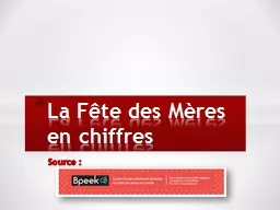 Source :   La Fête des Mères en chiffres