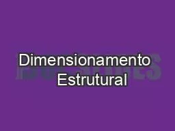 Dimensionamento   Estrutural