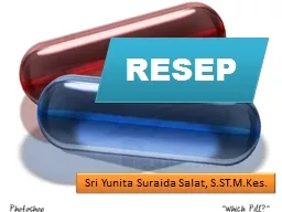 RESEP Sri Yunita Suraida Salat, S.ST.M.Kes.