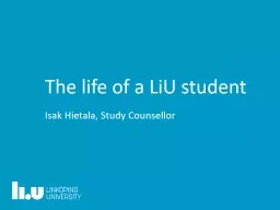 The  life   of  a LiU student