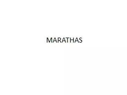 MARATHAS  Introduction .