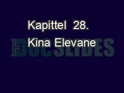 Kapittel  28.  Kina Elevane