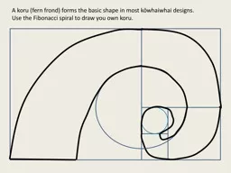 A koru (fern frond) forms the basic shape in most