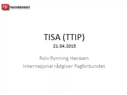 TISA (TTIP) 21.04.2015 Rolv