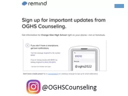 @ OGHSCounseling @ oghs2022