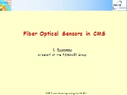 Fiber Optical Sensor s  in CMS