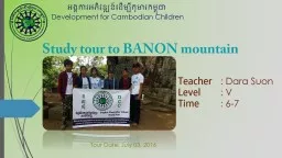 Study tour to BANON mountain