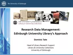 Research Data  Management: