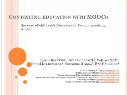 Continuing education with MOOCs