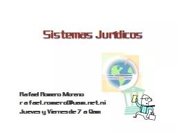 Sistemas Jurídicos Rafael Romero Moreno