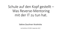 Schule auf den Kopf gestellt – Was Reverse-Mentoring