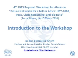 PPT-4 th SG13 Regional Workshop for Africa on