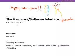 The Hardware/Software Interface