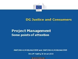 DG Justice and Consumers