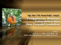 Tips dan Trik PowerPoint Lanjut: