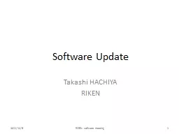 Software Update Takashi HACHIYA